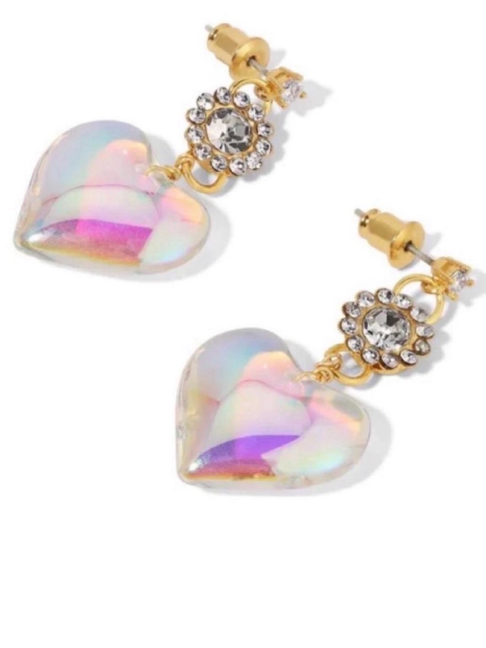 Vanessa Mooney Gold-Tone Iridescent earrings